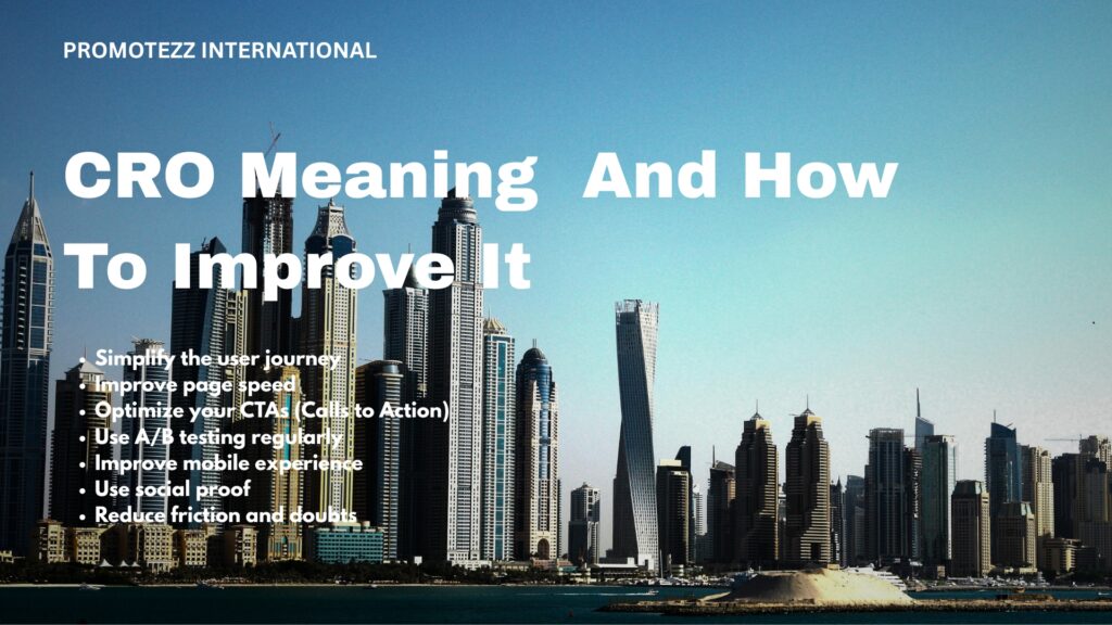 CRO Meaning In Digital Marketing And How To Improve It